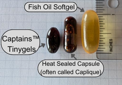 Captains Pure Antarctic Krill Oil Softgels | Omega 3 EPA, DHA with Astaxanthin & Phospholipids| No Additives or Chemicals | 1000mg per Serving, 60 Capsules, 4-Pack
