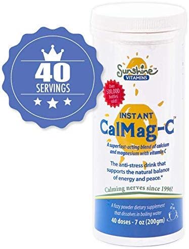 Instant Cal Mag C – Fast-Acting, Absorbable Calcium, Magnesium and Vitamin C – Replenishes Calcium & Magnesium, Enhances Body Function & Helps Prevent Depletions – Improved Sleep