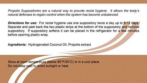 Sewingoodies Suppositories with Propolis 10 pcs - for Rectal Hygiene