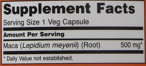 NOW Foods Maca 500mg, 500 Capsules