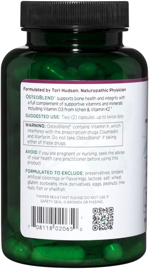 Vitanica, OsteoBlend, Bone Support, Vegan, 120 Capsules
