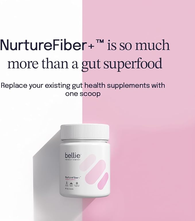 | NurtureFiber+™ Human Milk Oligosaccharides (HMO 2-FL | HMO LNnT) Prebiotic Supplement | Gut Support | IBS Relief | Leaky Gut Repair