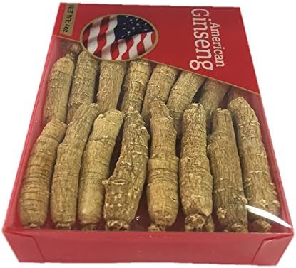 Hand-Selected A Grade American Ginseng Medium Thin-Short Size (4 Oz. Box)