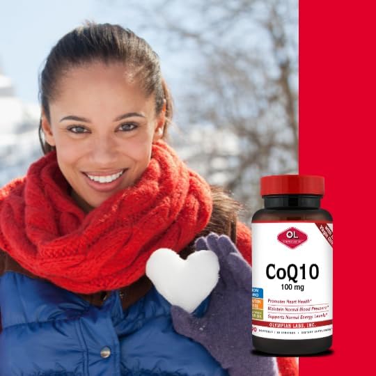 Olympian Labs Coenzyme Q10 100mg Softgels formulated with Extra Virgin Olive Oil, Heart Health Support, Cell Protection from Free Radicals