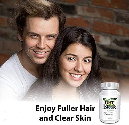 DHT Block (3 Pack - 180 Capsules Total) DHT Blocker Supplement for Skin, Acne, PCOS, Hair, and Hormonal Balance. DIM, Astragalus Root, Turmeric, Natural Ingredients. for Men and Women