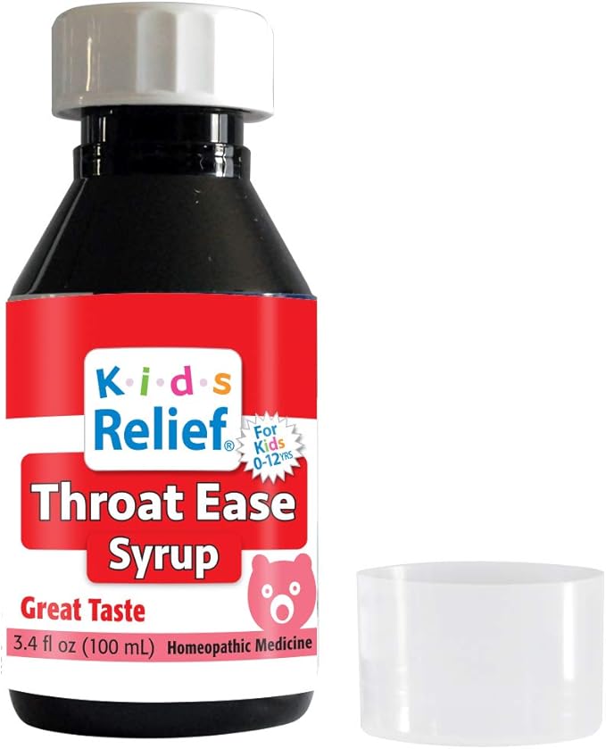 Kids Relief Kids Relief Throat Ease Syrup for Ages 0-12, 3.4 Fl Ounce