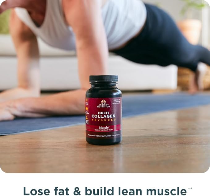 Ancient Nutrition Advanced Multi Collagen Protein Capsules Muscle, 90 Count