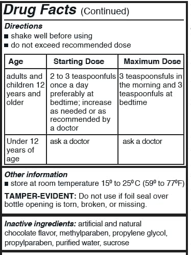 Rising Health Natural Vegetable Laxative - Senna Sennosides Syrup 8.8mg/5ml - Constipation Relief - Chocolate Flavor - Compared to Senokot® Syrup