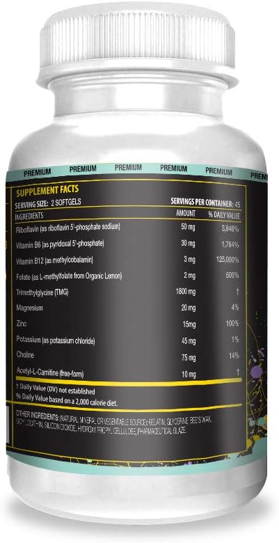 Actif Methylation Mega Support with 10 Advanced Factors and Organic Folate ? 100% Natural, Non-GMO, 90 Count, Magnesia Original Flavor