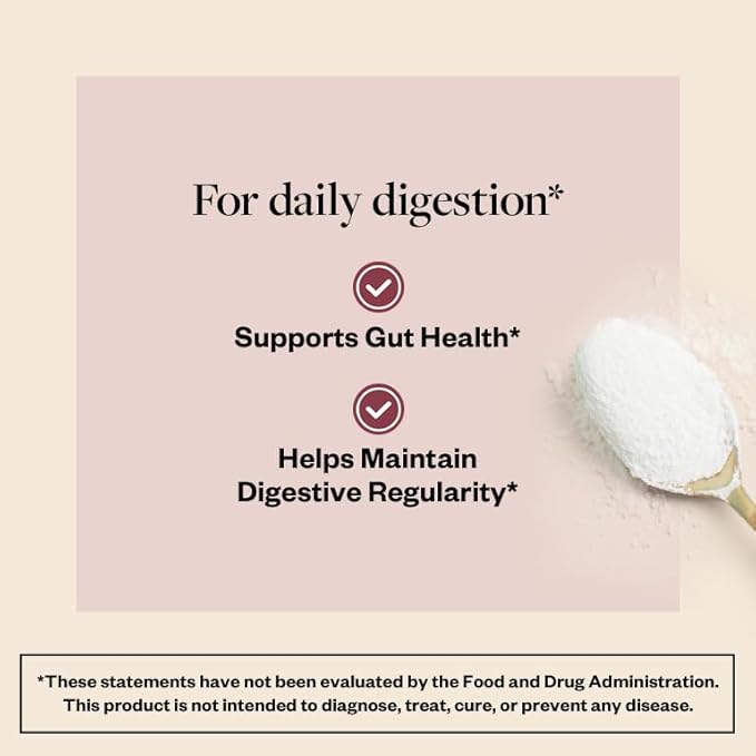 MENOLABS Happy Prebiotic Fiber Supplement - 60 Servings (213 g) - Expertly-Formulated Menopause Supplements for Women, with L-Tyrosine