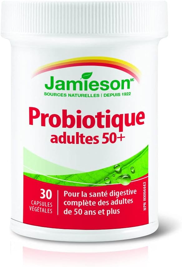Jamieson Adult 50+ Probiotic Complex, 15 Billion, 30 vegi caps