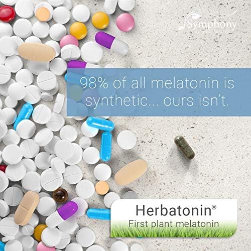 Herbatonin 3mg - The First Natural Plant Melatonin Adult Sleep Aid, Circadian Rhythm Support for Jet Lag, Shift Work, General Sleeplessness - 120 Pure Vegan Capsules (120 Day Supply)