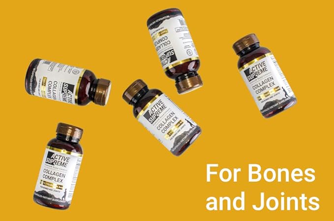 Collagen Pills Type 2 for Healthier Joints - Grass Fed Beef Collagen Hydrolyzed Type 2 Capsules with Vitamin C and Hyaluronic Acid
