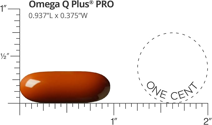 Dr. Sinatra Omega Q Plus PRO – Professional Strength Heart and Healthy Aging Support with 200 mg of CoQ10 and 90 mg of Resveratrol for Optimal Cellular Energy Production (90 softgels)