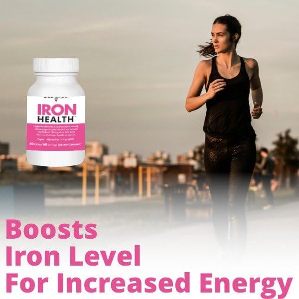 Iron Health 42.5 Mg Non-Constipating Iron with 16 Iron-Supporting Vitamins and Nutrients Including Vitamin C 60 Tablets