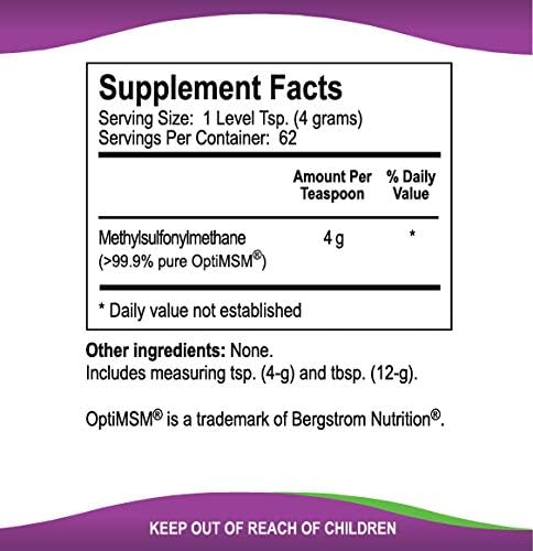 KALA HEALTH MSMPure Coarse MSM Powder Flakes – US-Sourced MSM for Joint Health, Skin Appearance, and Hair & Nail Support – 8.8 oz, Organic Sulfur