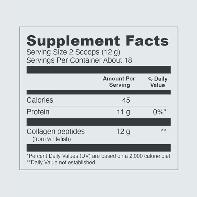 Vital Proteins Collagen Peptides Powder Unflavored 9.33 OZ+Marine Collagen