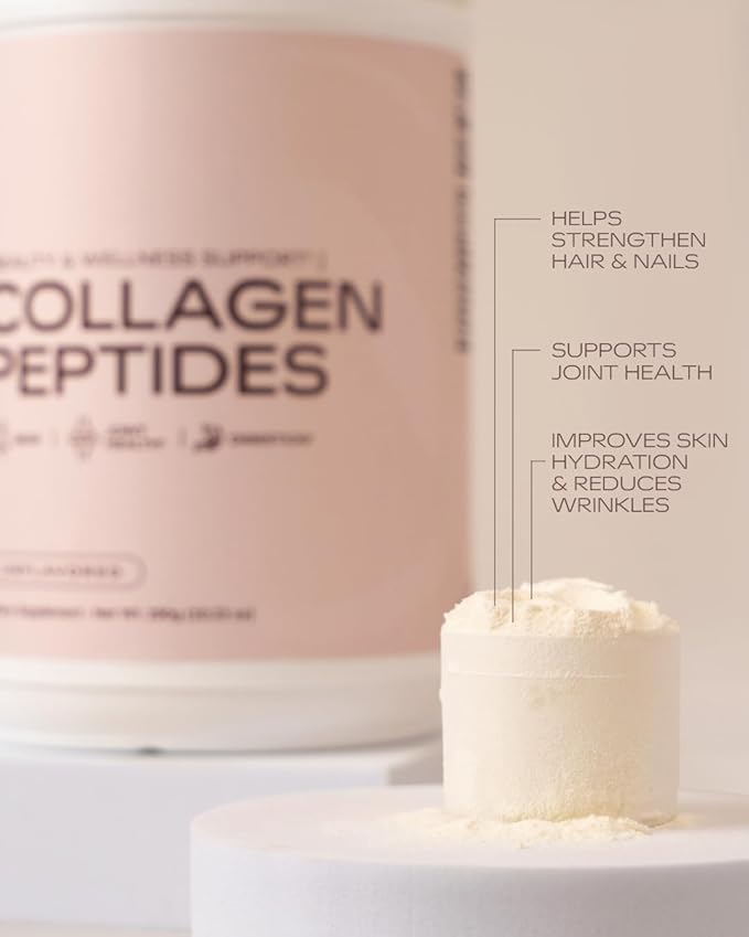 Collagen Peptides Beauty and Wellness Support for Skin, Hair, Nails, Joint Health and Digestion – Unflavored Powder 10g per Serving 29 Servings