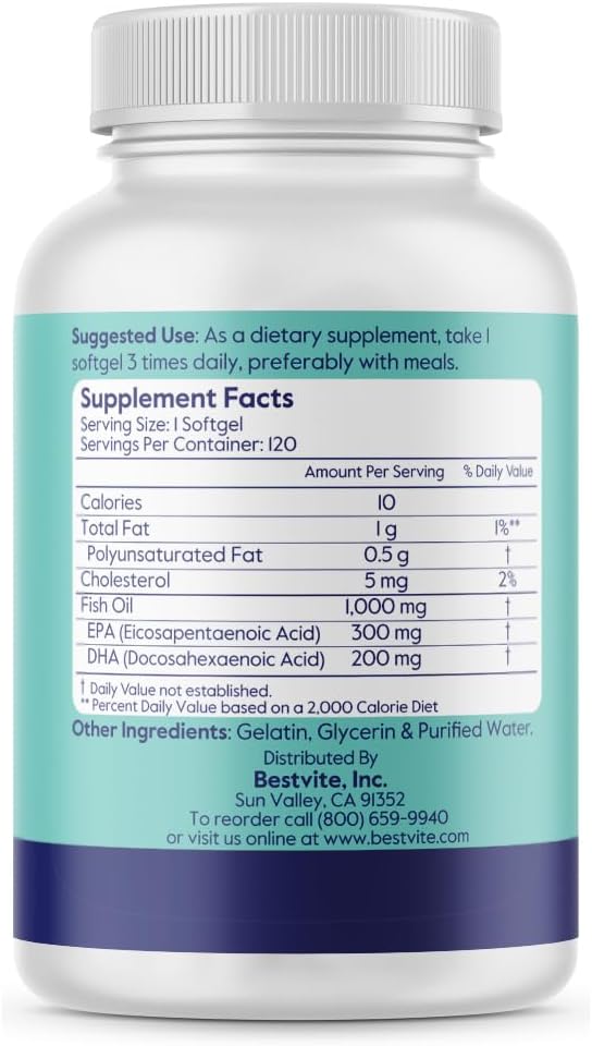 Super Omega-3 1000mg (120 Softgels)