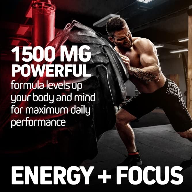 Korean Red Panax Ginseng 1500mg - High Potency Ginseng for Energy, Performance & Immune Support for Men & Women - Pure Ceylon Cinnamon Capsules for Enhanced Well-Being - 1500mg per Serving
