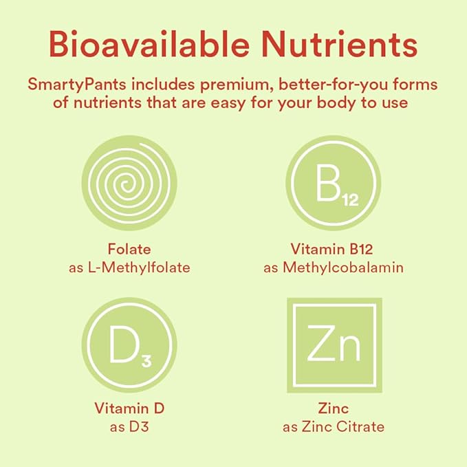 SmartyPants Kids Multivitamin Gummies and Fiber Supplement: Vitamin D3, C, Vitamin B12, B6, A, Zinc, Biotin, Inositol, Fiber Gummies, Three Fruit Flavors, 90 Count (22 Day Supply)
