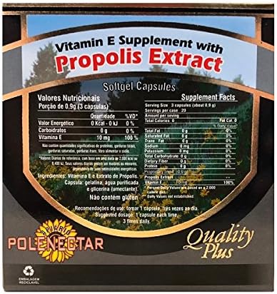 Brazil Green Bee Propolis 60 Softgels