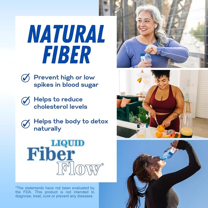 Liquid Fiber for Kids - Kids Fiber Supplement, Sugar-Free Prebiotic Inulin Fiber, Fiber Drink Mix, Natural Bowel Regularity Drink for Healthy Intestinal Balance, Nutritional Designs, 25 Packets