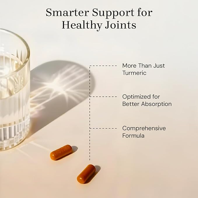 Turmeric Curcumin Supplement with Glucosamine, Chondroitin & MSM – Joint Support for Mobility, Flexibility & Comfort – Active Lifestyle Formula – 60 Capsules