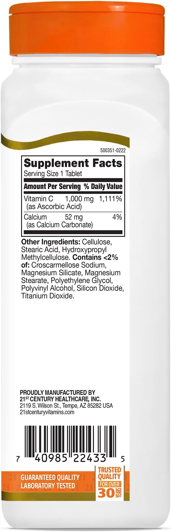 21st Century C 1000 mg Tablets 110 Count (Pack of 2)