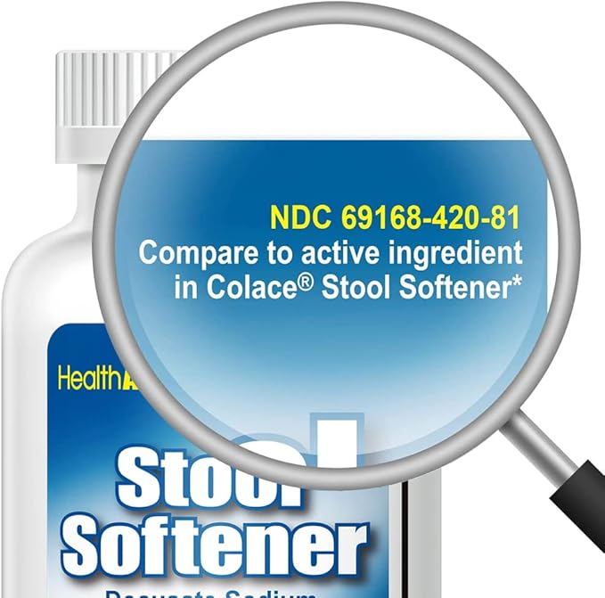 HealthA2Z® Stool Softener | Docusate Sodium 100mg | Red & White Capsules | Dependable | Gentle Constipation Relief (400 Counts)