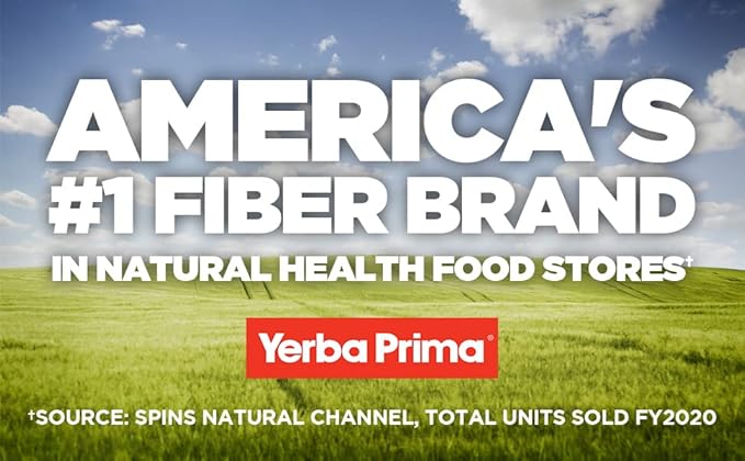 Yerba Prima Fiber Plus Senna Capsules, 180 Count - Gentle Overnight Relief, USA Made, Non-GMO, for Short-Term Use to Restore Regularity