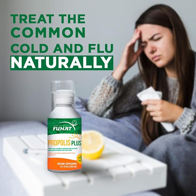 Propolis Plus Boosted with Polen, Garlic, Vitamin C and Vitamin A 8.1 Fl Oz, 240 ml | Immune Support, Boost Your Body's defenses