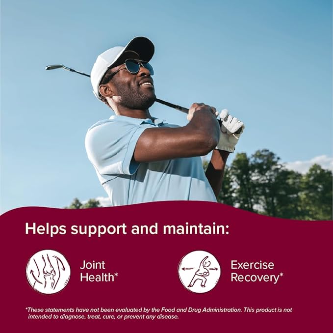 Sur Joint Support FruiteX-B Tart Cherry Capsules - Vegan Fast-Acting Relief for Better Joint Comfort and Mobility - Whole Tart Cherry and Calcium Fructoborate, Muscle Recovery (120 Capsules)
