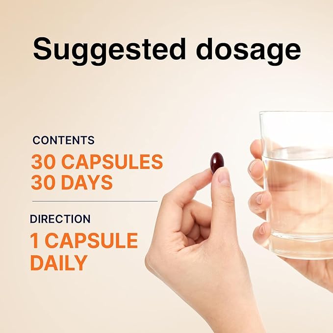 Korean Red Ginseng Extract Capsule, Vegan Friendly (30 Capsules)