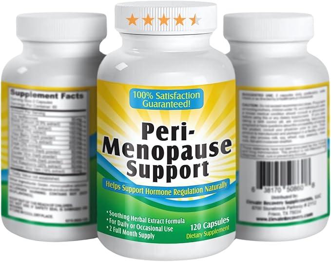 2-Month PeriMenopause Supplements (ALL-IN-1) Natural Hormone Support | Perfect Blend of 11 Herbs/Extracts | Peri-Menopause Supplement for Women | Female Hormonal Balance | 60-Day Supply | 120 Capsules