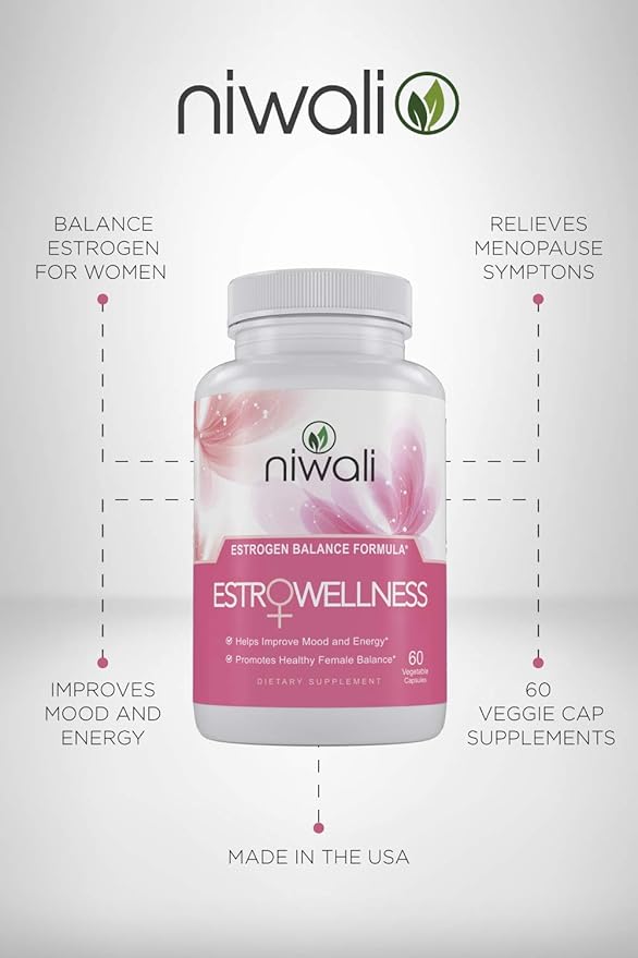 Estrogen Capsule for Women - Female Hormone Balance Supplement Menopause Mood and Energy Support - Restores Healthy Estrogen Levels | 60 Non-GMO Vegetarian Veggie Capsules