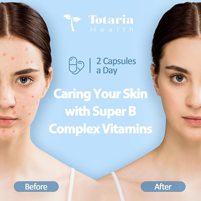 13-in-1 Vitamin B Complex Plus with Vitamin B1, B2, B3 (Niacinamide), B4, B5, B6, B7 (Biotin), B8 (Inositol), B9 (Folate), B12, C, D3, K2 - Energy, Nerve, Immune, Skin Support - 120 Vegan Capsules
