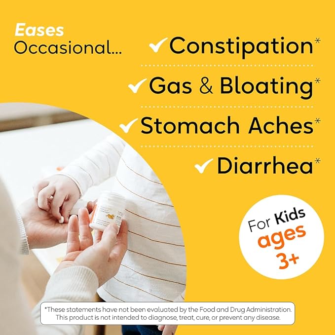 BioGaia Protectis Chewable Tablets for Toddlers, Kids, and Teens Occasional Stomach Pain, Constipation, Diarrhea, and Regularity, 30 Tablets, 2 Pack