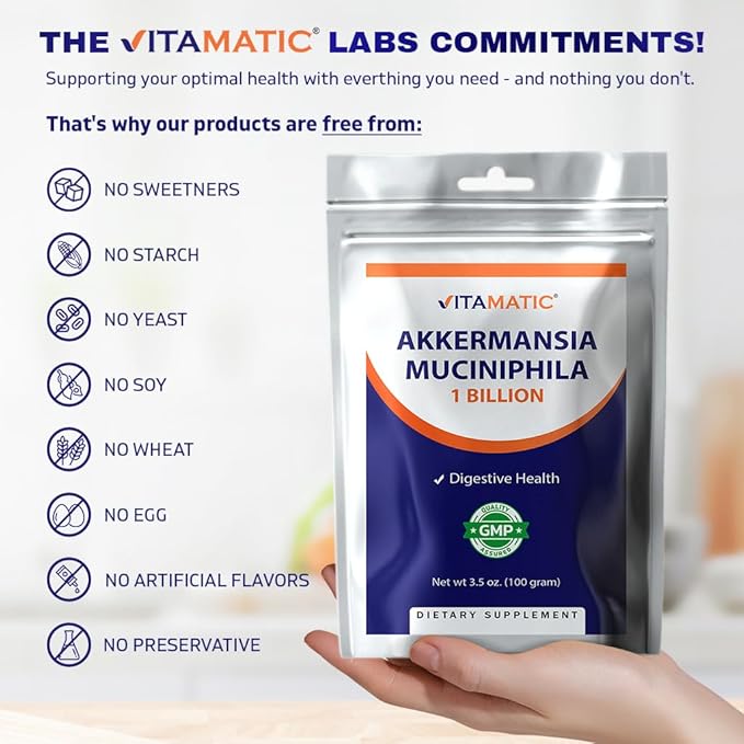 Vitamatic Akkermansia Muciniphila Gut Health - 100 Gram Powder