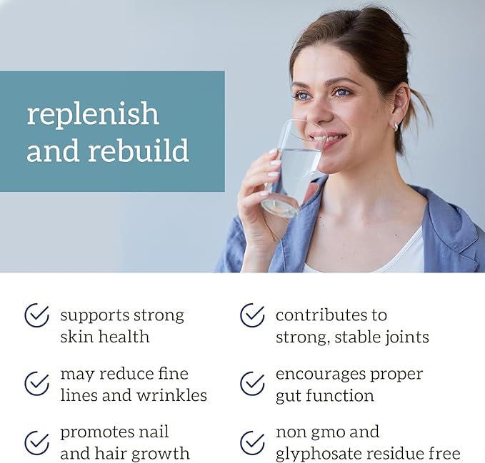 Organifi Collagen Powder - Fuller Hair, Stronger Nails, and Radiant Skin - Replenish and Rebuild Your Body - Gluten-Free, Dairy-Free, and Soy-Free Hydrolyzed Multi Collagen Peptides, 30 Servings