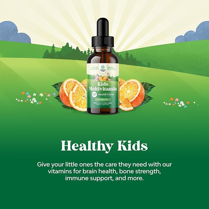Bundle of Omega 3 Gummies for Kids, Tasty & Delicious and Liquid Multivitamin for Kids Immunity Support - Perfect DHA Omega 3,6,9 Gummies - Liquid Multivitamin Drops with DHA for Kids