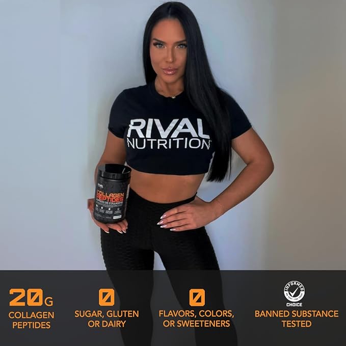 Rival Nutrition Collagen Peptides- Unflavored, 10.6 oz.