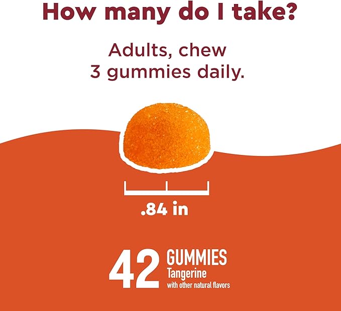 Nature Made Wellblends ImmuneMAX Gummies, Vitamin C 1000mg + Zinc, Selenium, & Vitamin D3 5000 IU, Immune Support Supplement, 42 Gummies