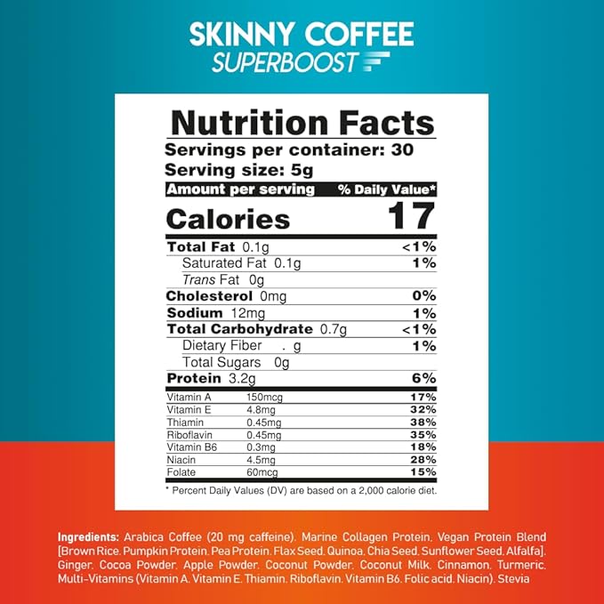 Collagen Protein Coffee Peptides Powder – for Better Focus, Energy, Digestion, Bloating & Immunity for Women & Men | Supports Glowing Skin, Hair, Nail, Skin, Bone & Joint Health | 30 Servings