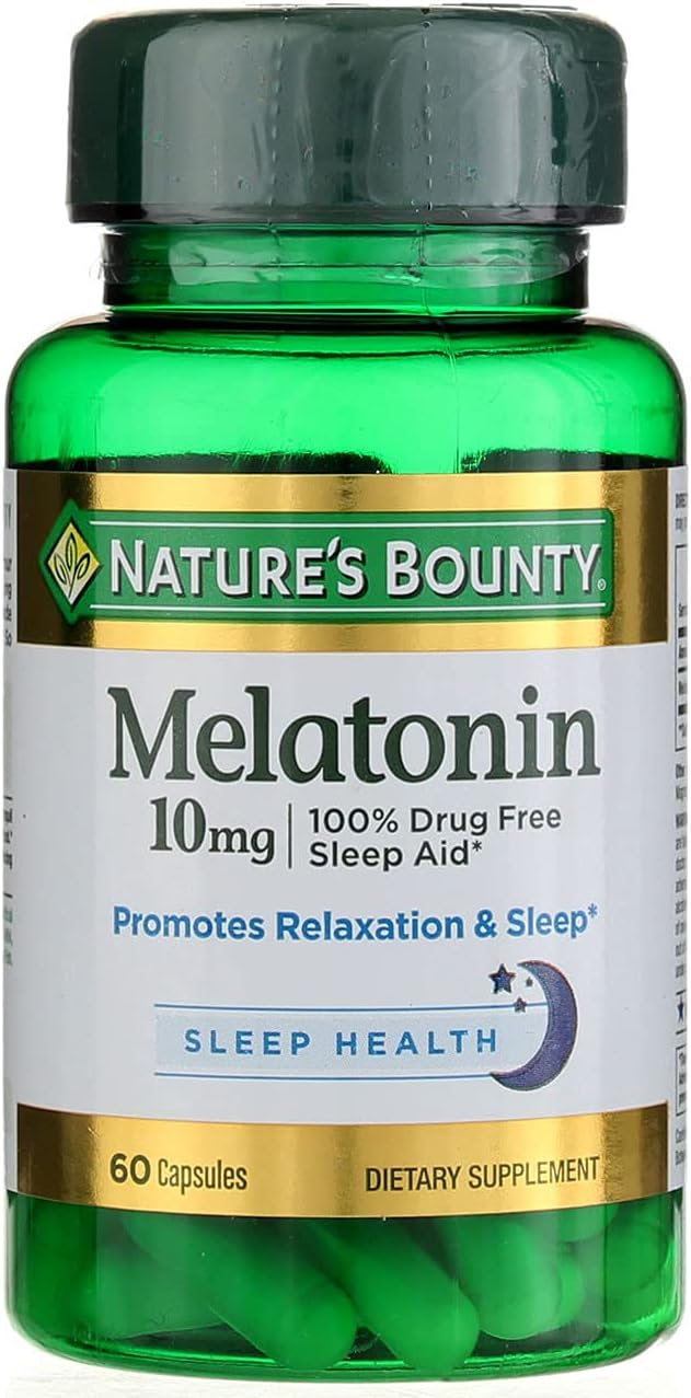 Nature's Bounty Melatonin 10mg Capsules 60 ea (Pack of 3)