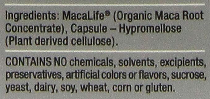 Femmenessence MacaLife – Clinically Proven for Perimenopause, Women’s Natural Hormone Balance Supplements, Relief of Hot Flashes, Mood Swings, Dryness, 120 Organic Maca Root Capsules, 60-Day Supply