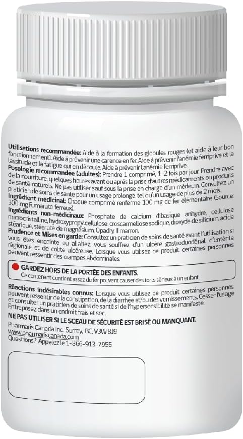 Ferofit - Ferrous Fumarate Tablets 300mg | 100mg of Elemental Iron | Prevent Iron Deficiency Anemia | Prevent Associated Tiredness & Fatigue