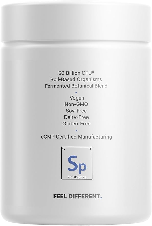 Codeage SBO Probiotics, 50 Billion CFUs Per Serving, Multi Strain Soil Based Organisms Blend and Organic Fermented Botanical Blend, Shelf-Stable, 90 Capsules