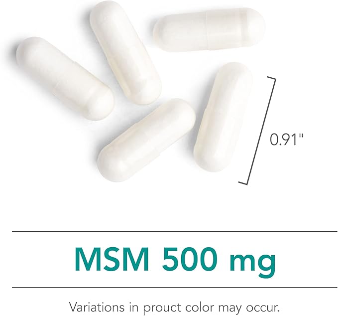 Nutricology MSM Supplement - Joint Support, Methylsulfonylmethane, for Hair Growth, Skin & Nails, 500 mg Vegetarian Capsules - 150 Count