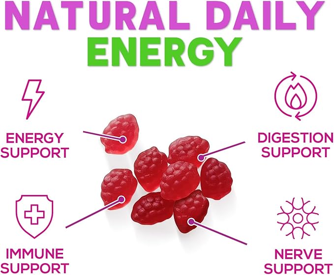 B12 Gummies for Adults, Extra Strength Energy 3000 mcg - B-12 Energy Metabolism & Immune System Support - Chewable Dietary Supplement for Adults & Kids Caffeine Free Gummy Vitamin - 120 Gummies